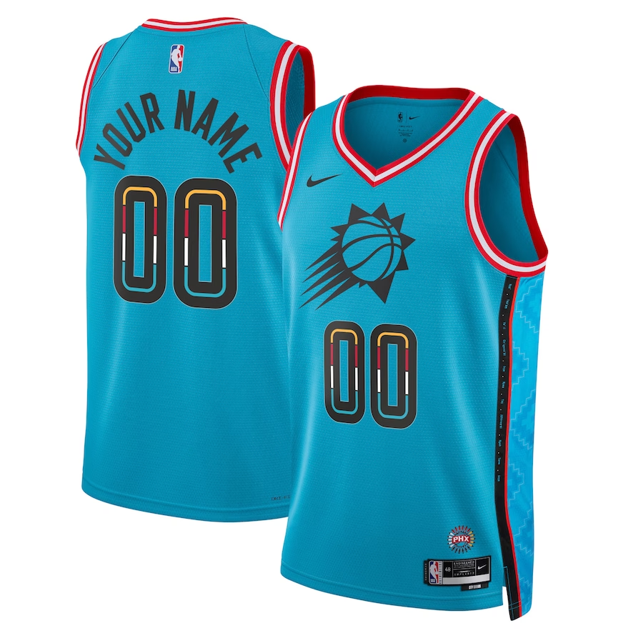 Unisex Phoenix Suns Turquoise 2022/23 Swingman Custom Jersey - City Edition