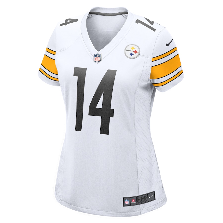 Women's Pittsburgh Steelers George Pickens Nike White Game Player Jersey