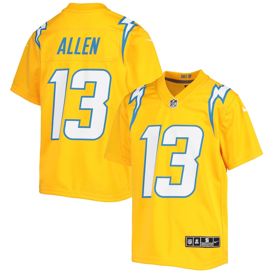 Youth Los Angeles Chargers Keenan Allen Nike Gold Inverted Team Game Jersey