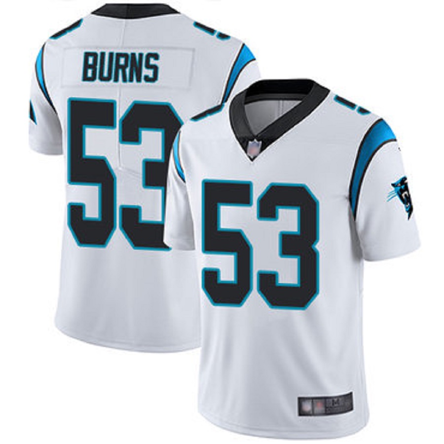 Men's Carolina Panthers Brian Burns White Vapor Untouchable Limited Jersey