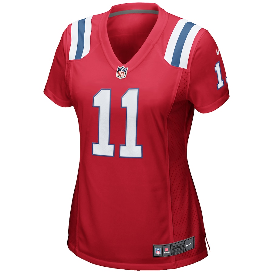 Women’s New England Patriots Julian Edelman Nike Red Alternate Game Jersey