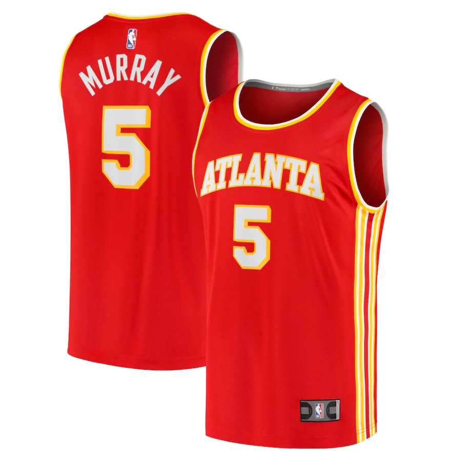 Men's Atlanta Hawks Dejounte Murray Fanatics Branded Red Fast Break Replica Jersey - Icon Edition