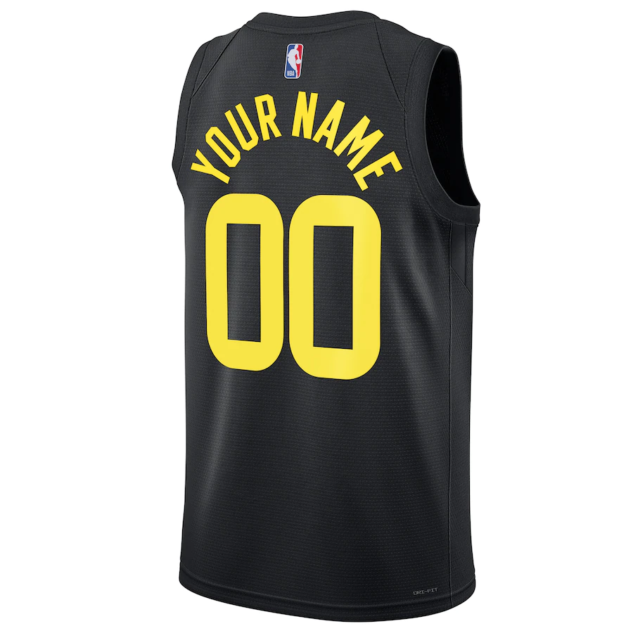 Custom Utah Jazz Jordan Brand Black 2022-23 Swingman Custom Jersey - Statement Edition