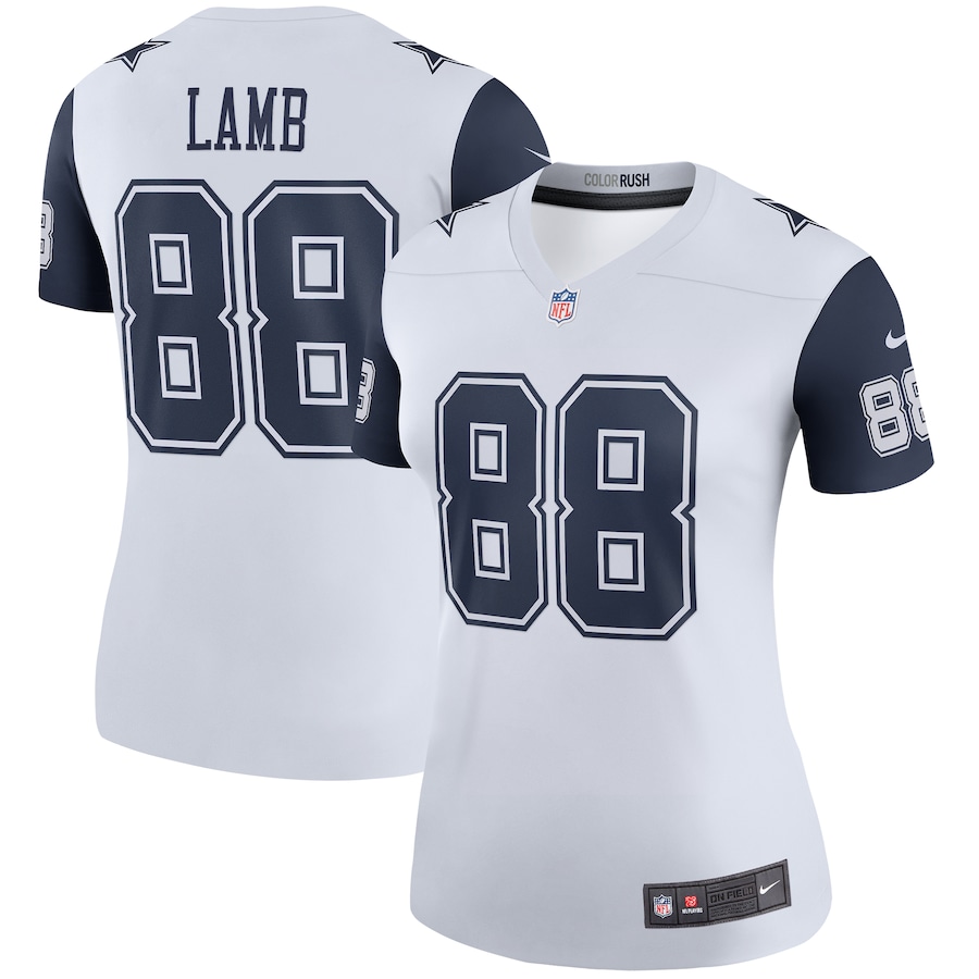 Women’s Dallas Cowboys CeeDee Lamb Nike White 2nd Alternate Legend Jersey