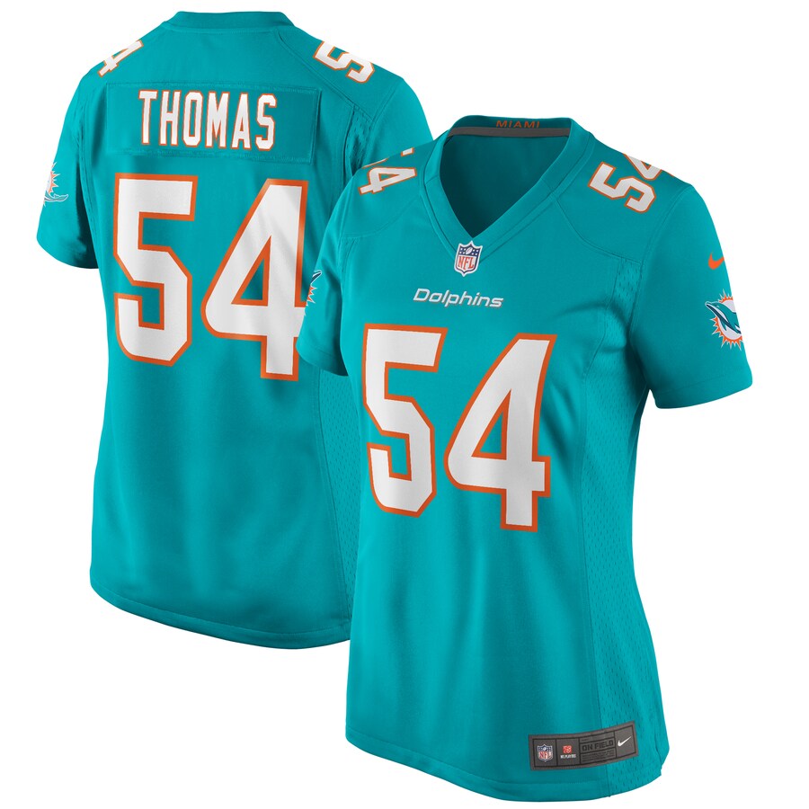 Women’s Miami Dolphins Zach Thomas Nike Aqua Game Retired Player Jersey