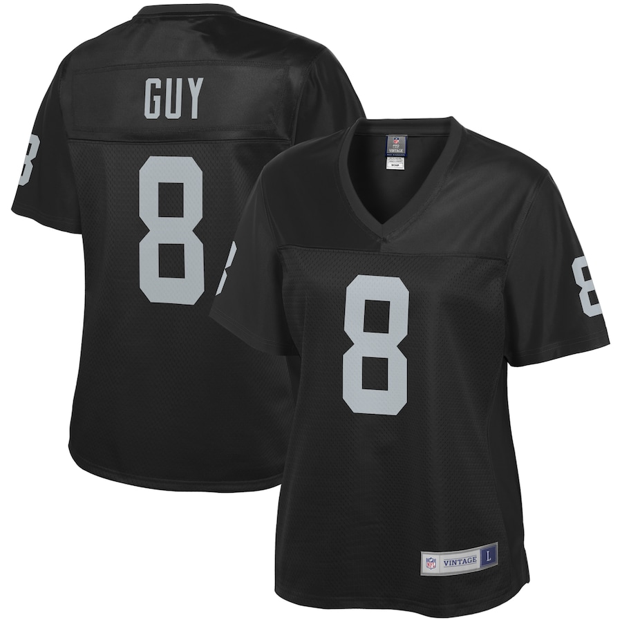 Women’s Las Vegas Raiders Ray Guy NFL Pro Line Black Retired Player Jersey