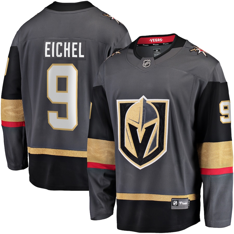 Men's Vegas Golden Knights 9 Mark Stone Gray Home Premier Breakaway Player Jersey