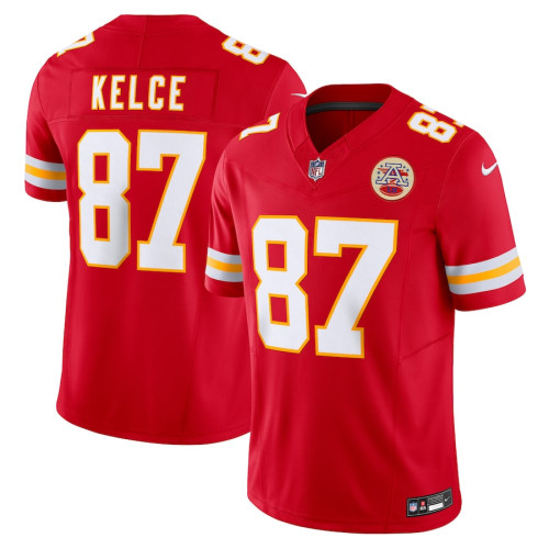 Men's - Kansas City Chiefs Travis Kelce Red 2023 Vapor F.U.S.E. Limited Jersey