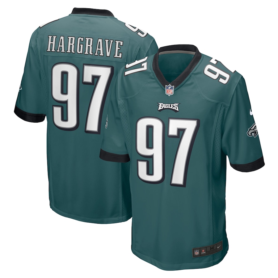 Men’s Philadelphia Eagles Javon Hargrave Nike Midnight Green Player Jersey
