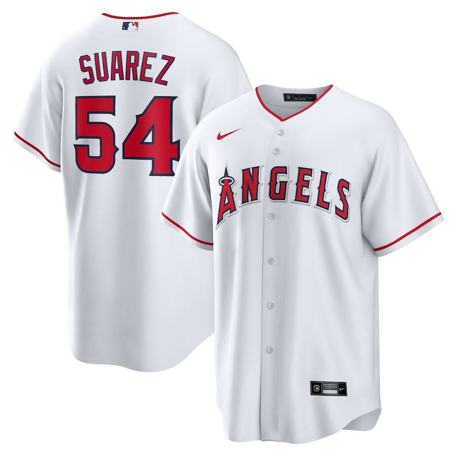 Men's Los Angeles Angels José Quijada White Home Replica Player Jersey
