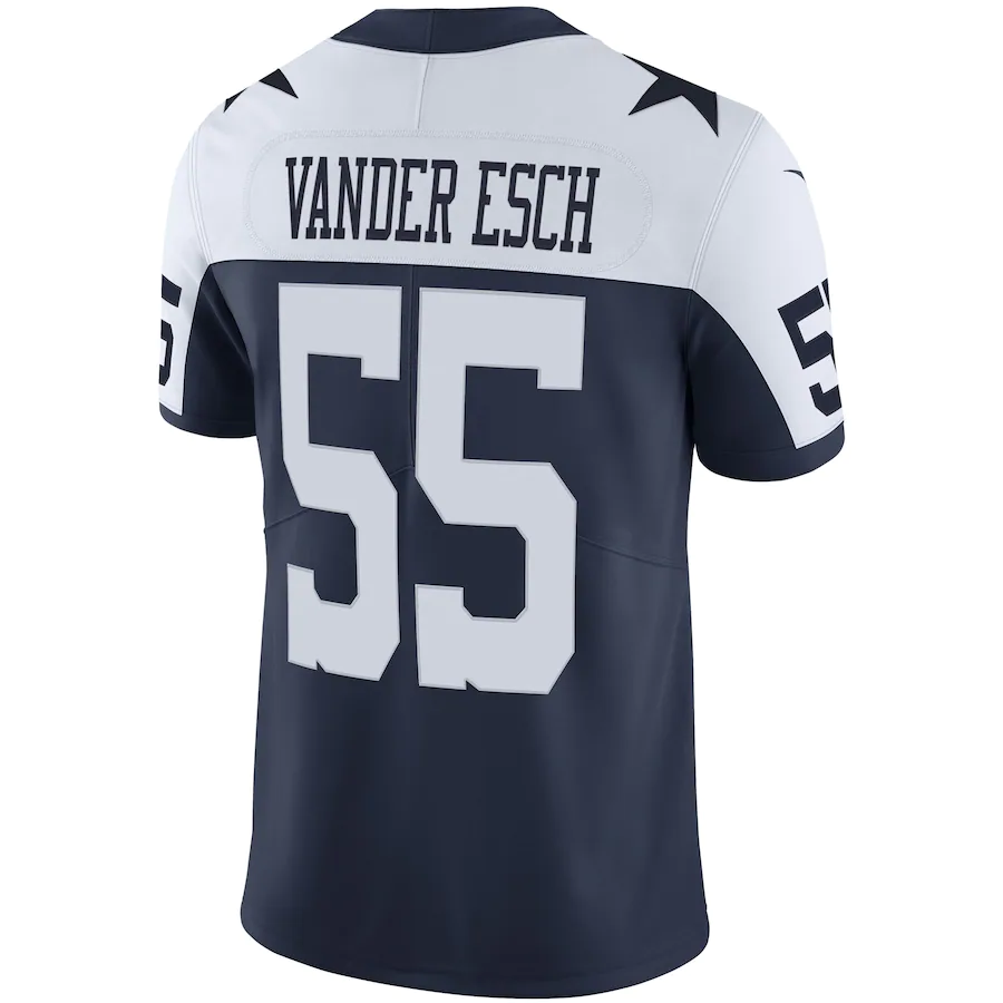 Men's Dallas Cowboys Leighton Vander Esch Navy Alternate Vapor Limited Jersey