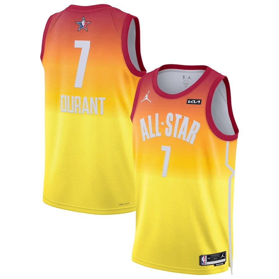 Men's Kevin Durant Jordan Brand Orange 2023 NBA All-Star Game Swingman Jersey