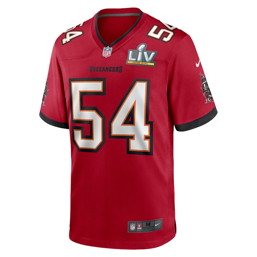 Men’s Tampa Bay Buccaneers Lavonte David Nike Red Super Bowl LV Game Jersey