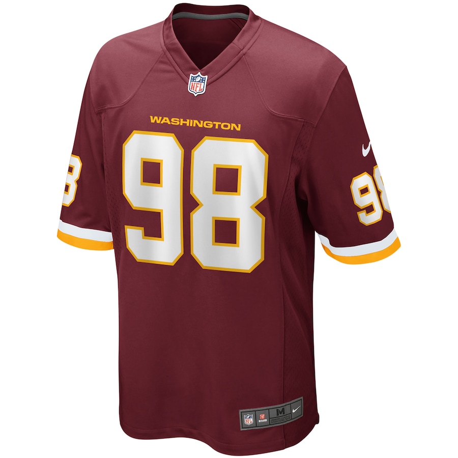 Men’s Washington Football Team Matt Ioannidis Nike Burgundy Player Game Jersey
