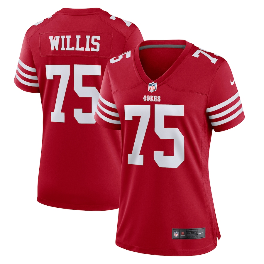 Women’s San Francisco 49ers Jordan Willis Nike Scarlet Team Game Player Jersey