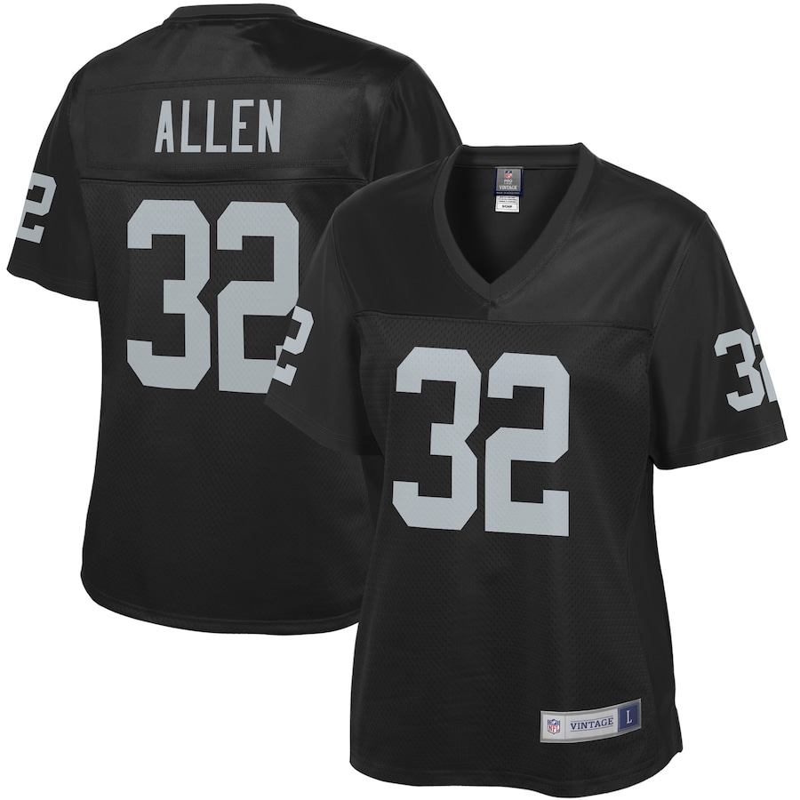 Women’s Las Vegas Raiders Marcus Allen NFL Pro Line Black Retired Player Jersey