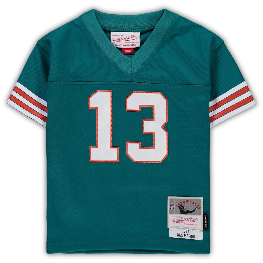 Infant Miami Dolphins Dan Marino Mitchell & Ness Aqua 1984 Retired Legacy Jersey