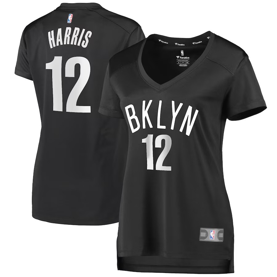 Women's Brooklyn Nets Joe Harris Fanatics Branded Charcoal Fast Break Player Jersey - Statement Edition