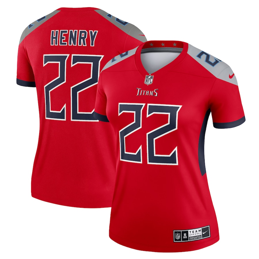 Women’s Tennessee Titans Derrick Henry Nike Red Inverted Legend Jersey