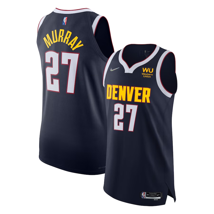 Men's Denver Nuggets Jamal Murray Navy 2021/22 Diamond Authentic Jersey - Icon Edition