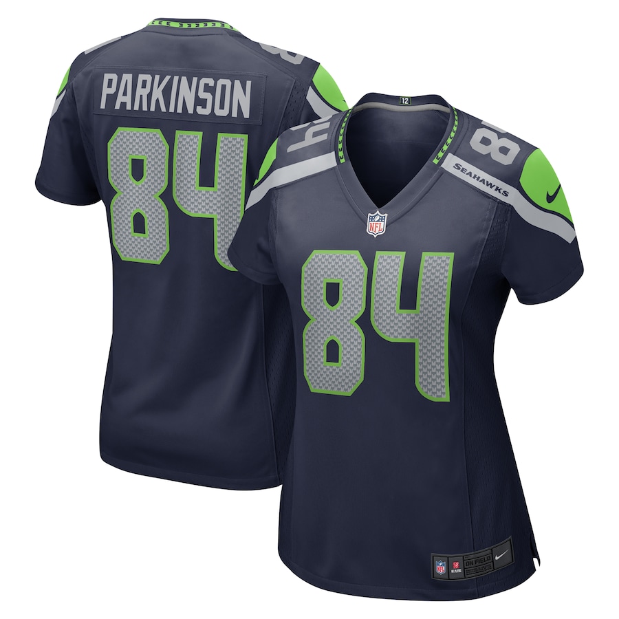Women’s Seattle Seahawks Colby Parkinson Nike College Navy Game Jersey