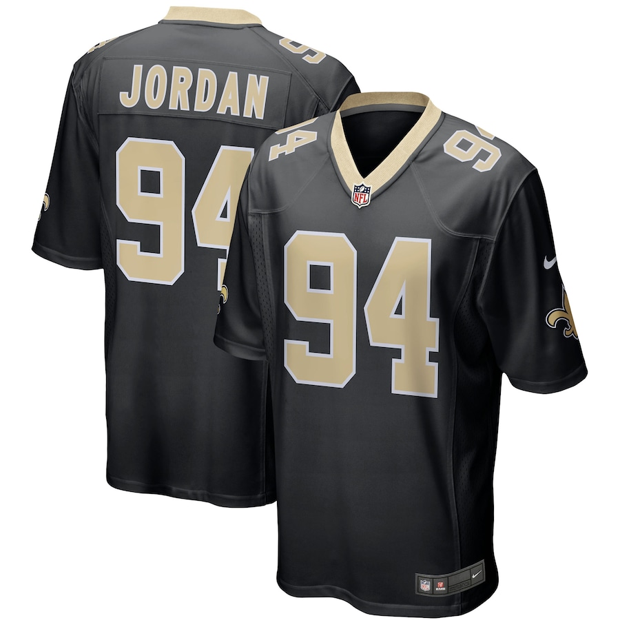 Men’s New Orleans Saints Cameron Jordan Nike Black Game Player Jersey