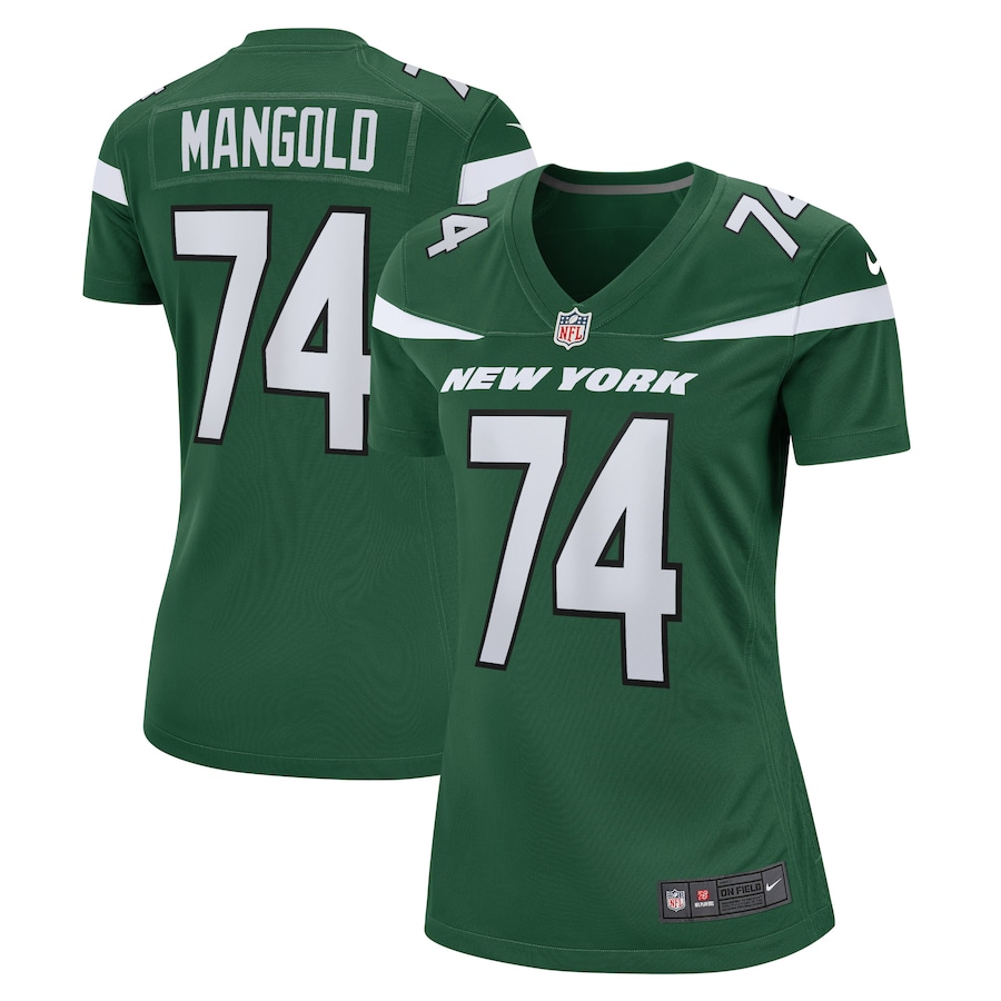 Women’s New York Jets Nick Mangold Nike Gotham Green Retired Player Jersey