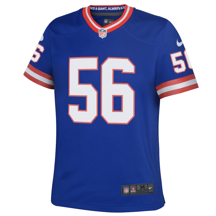 Youth New York Giants Lawrence Taylor Nike Royal Classic Retired Player Game Jersey
