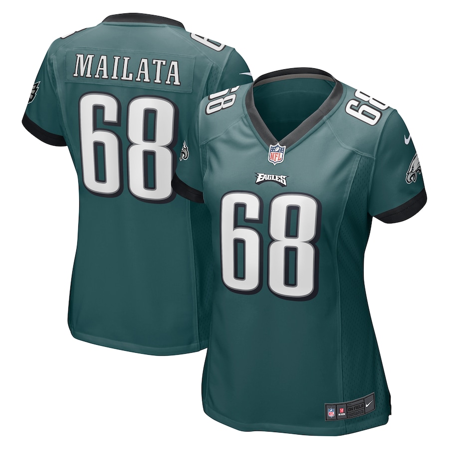 Women’s Philadelphia Eagles Jordan Mailata Nike Midnight Green Game Jersey