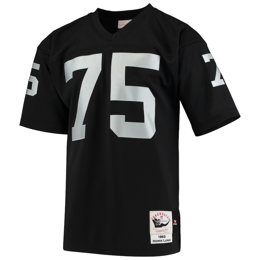 Men’s Las Vegas Raiders Howie Long Mitchell & Ness Black 1983 Authentic Throwback Retired Player Jersey