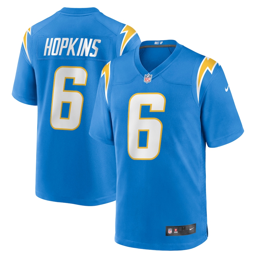 Men’s Los Angeles Chargers Dustin Hopkins Nike Powder Blue Game Jersey