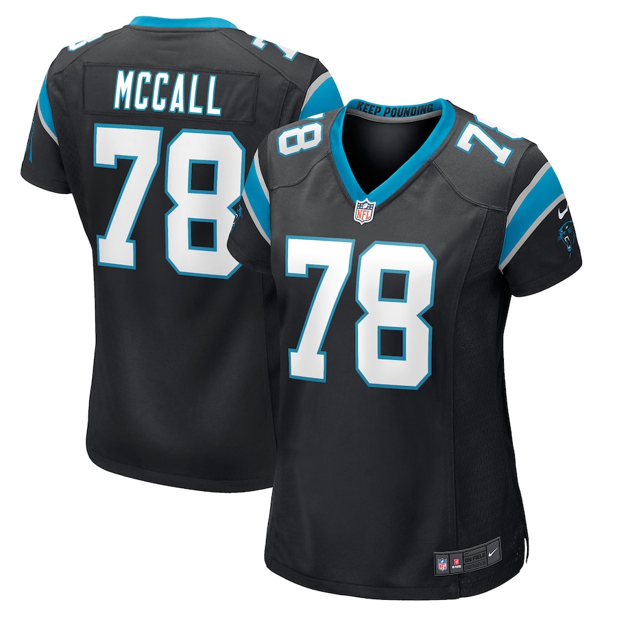 Women’s Carolina Panthers Marquan McCall Nike Black Game Player Jersey