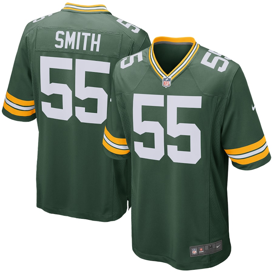 Men’s Green Bay Packers Za’Darius Smith Nike Green Game Player Jersey