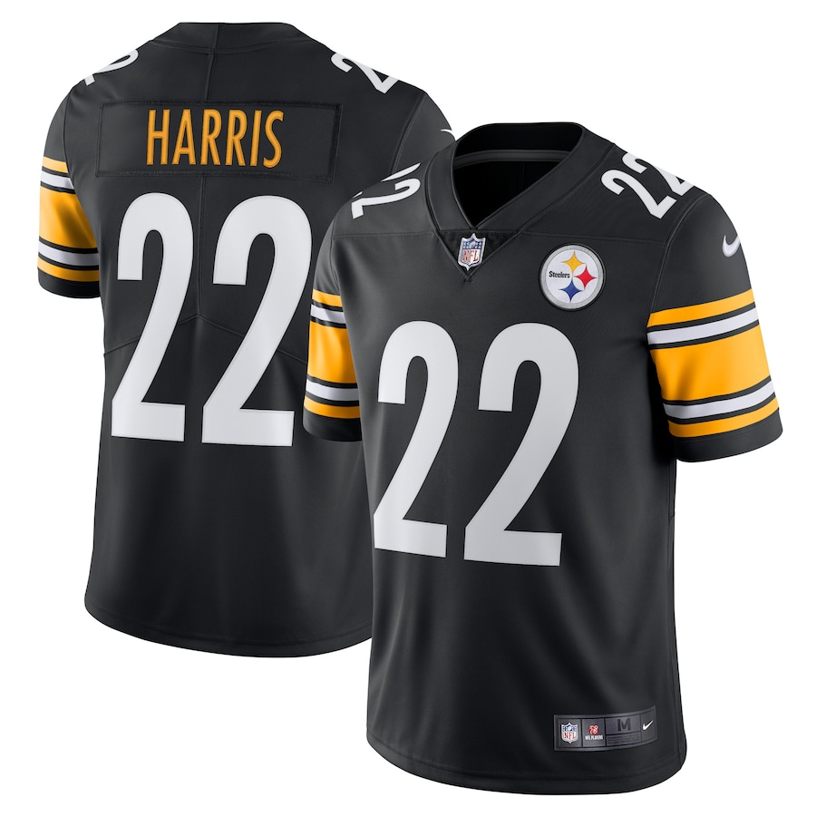 Men’s Pittsburgh Steelers Najee Harris Nike Black Vapor Limited Jersey