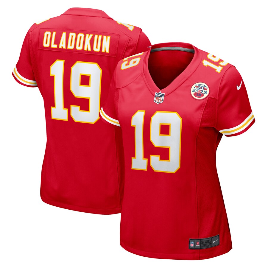 Women's Kansas City Chiefs Chris Oladokun Nike Red Game Player Jersey
