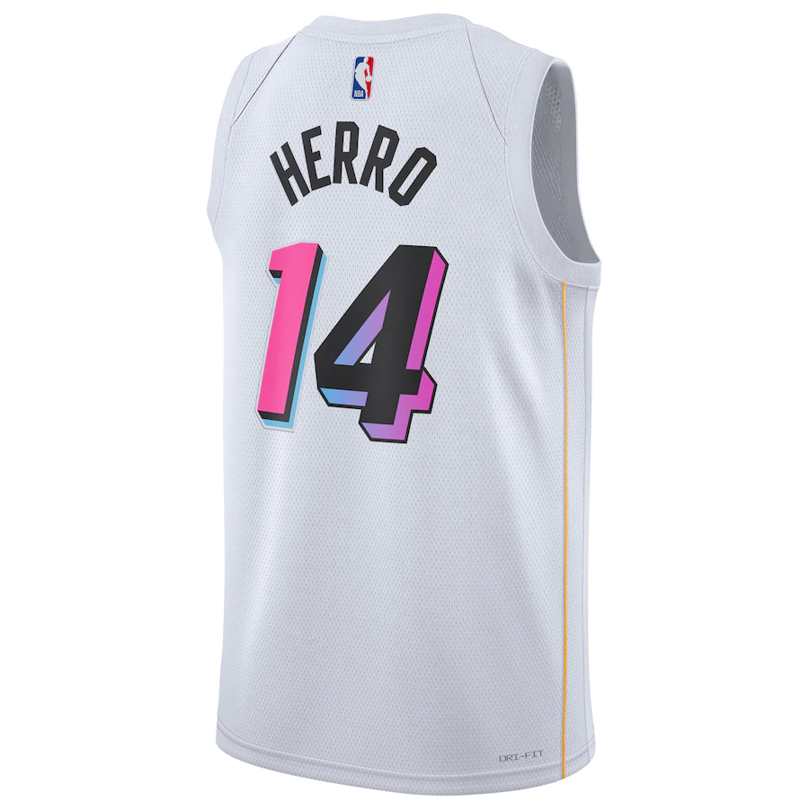 Men's Miami Heat Tyler Herro White 2022-23 Swingman Jersey - City Edition