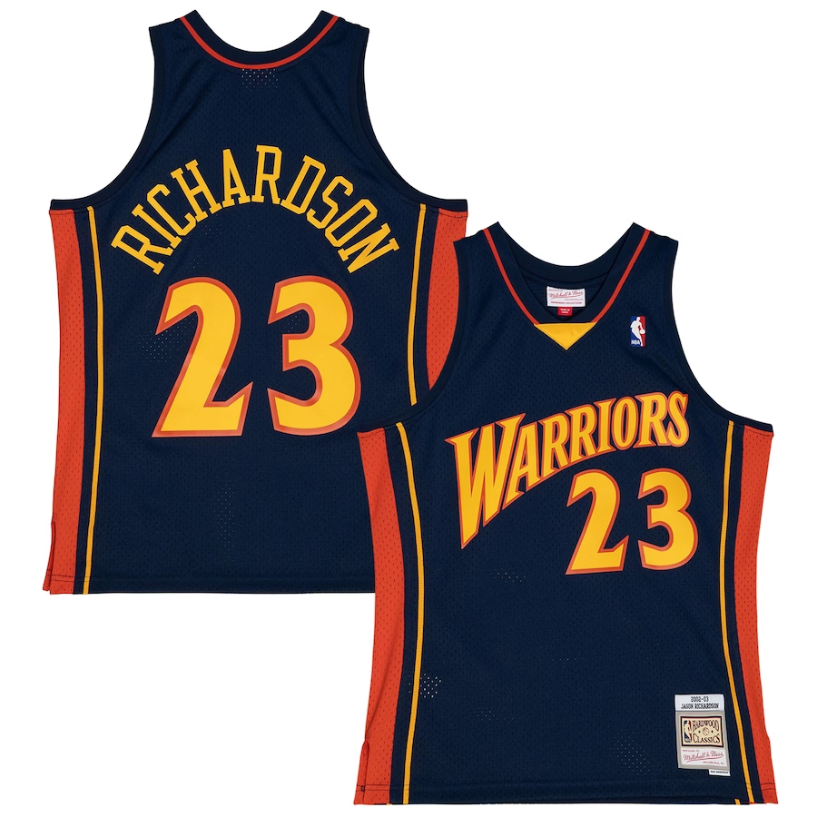 Men's Golden State Warriors Jason Richardson Blue 2002/03 Swingman Jersey