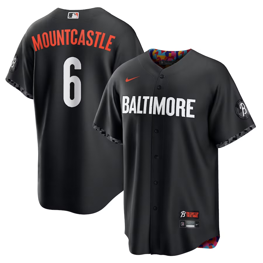 Men's Baltimore Orioles Ryan Mountcastle Black 2023 City Connect Replica Player Jersey