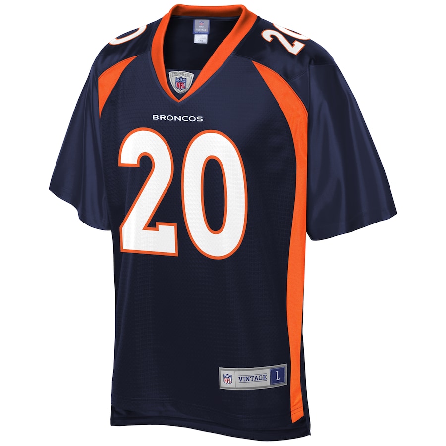 Men’s Denver Broncos Brian Dawkins NFL Pro Line Navy Retired Player Jersey