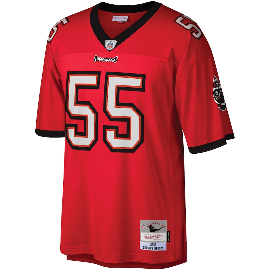 Men’s Tampa Bay Buccaneers Derrick Brooks Mitchell & Ness Red Legacy Replica Jersey