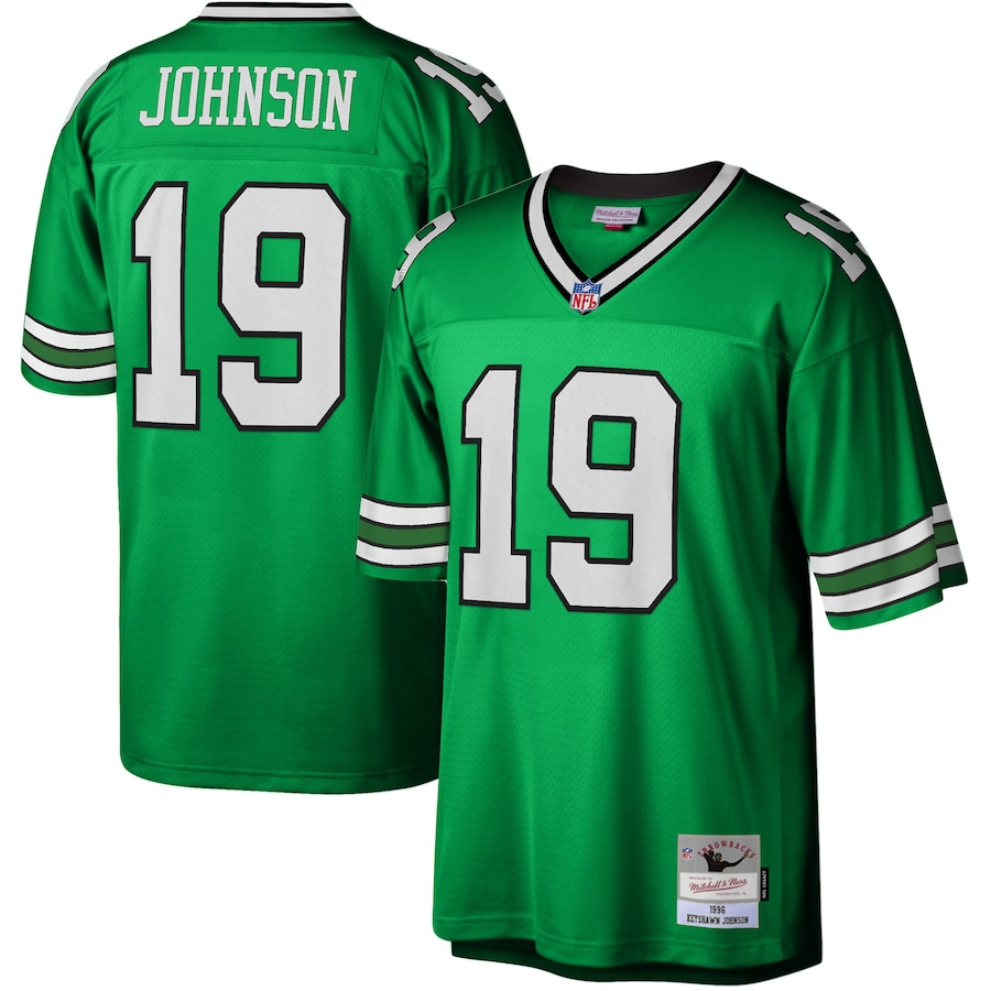Men’s New York Jets Keyshawn Johnson Mitchell & Ness Kelly Green 1996 Legacy Replica Jersey