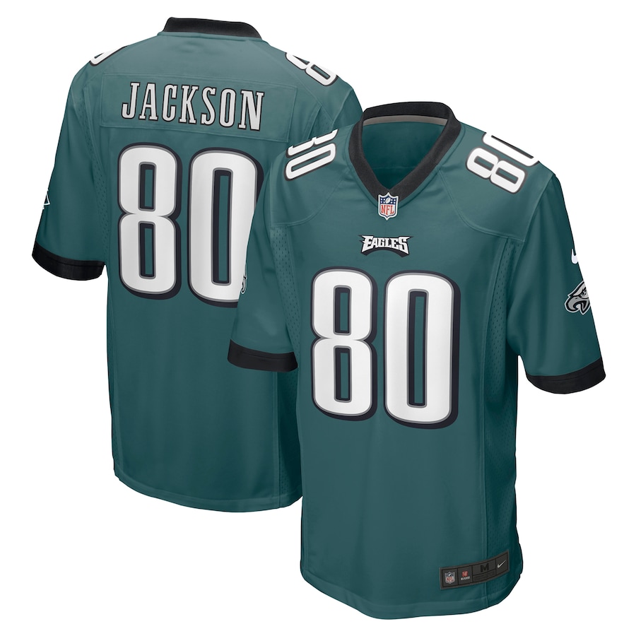 Men’s Philadelphia Eagles Tyree Jackson Nike Midnight Green Game Jersey