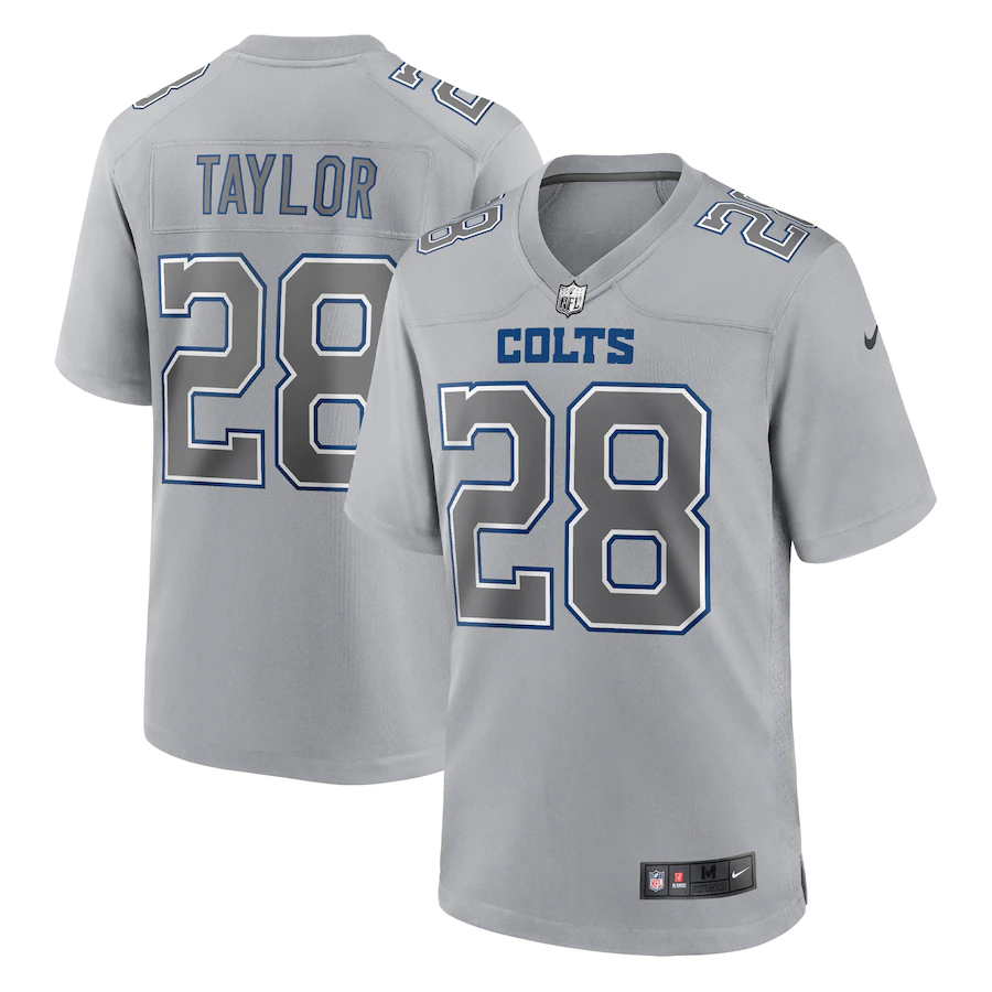 Indianapolis Colts Jonathan Taylor Gray Atmosphere Fashion Stitched Jersey