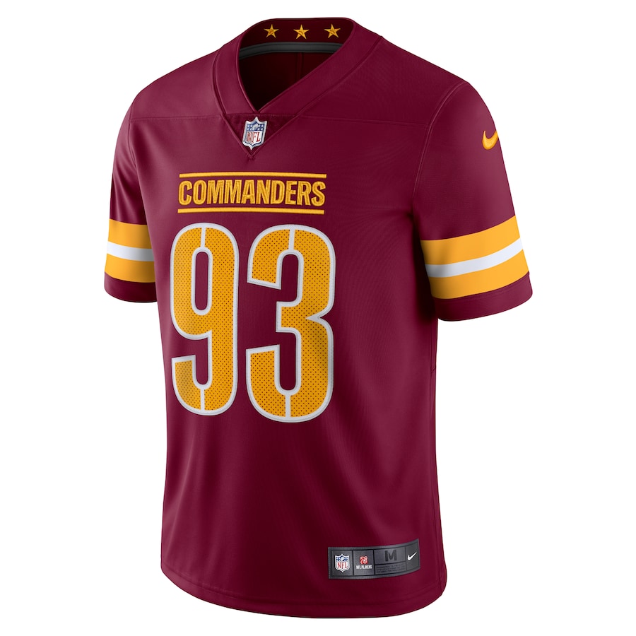 Men’s Washington Commanders Jonathan Allen Nike Burgundy Vapor Limited Jersey