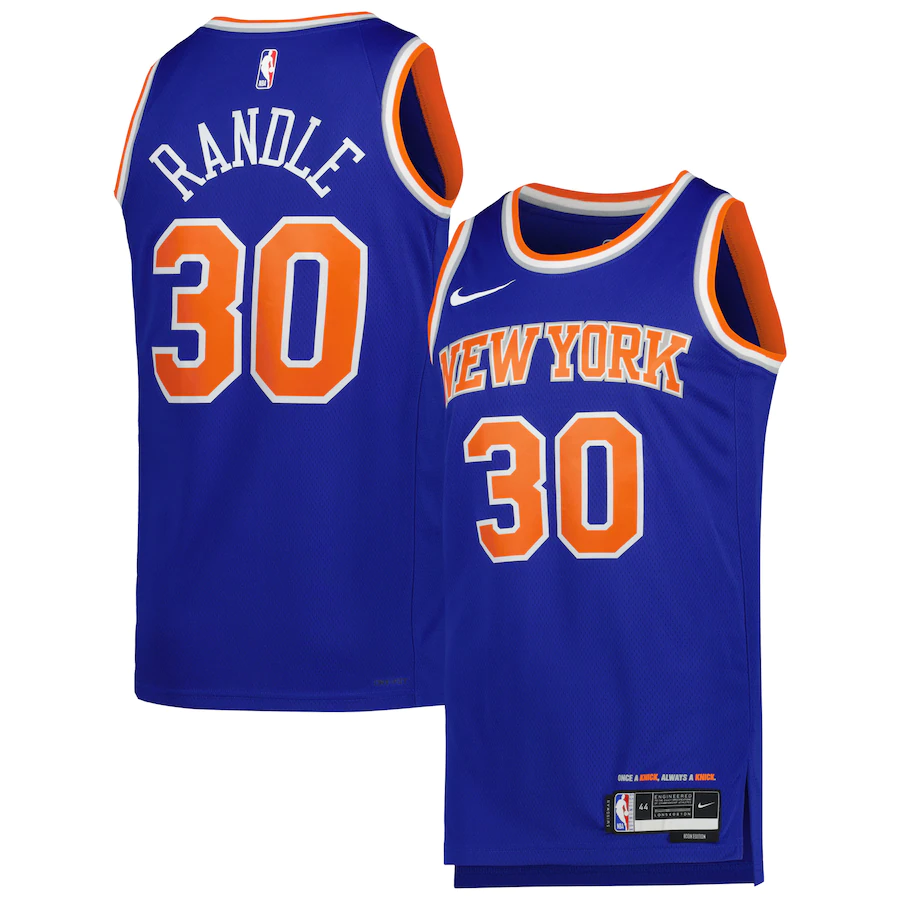 Men's New York Knicks Julius Randle Blue 2022-23 Swingman Jersey - Icon Edition