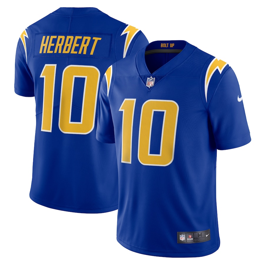 Men’s Los Angeles Chargers Justin Herbert Nike Royal Vapor Limited Jersey