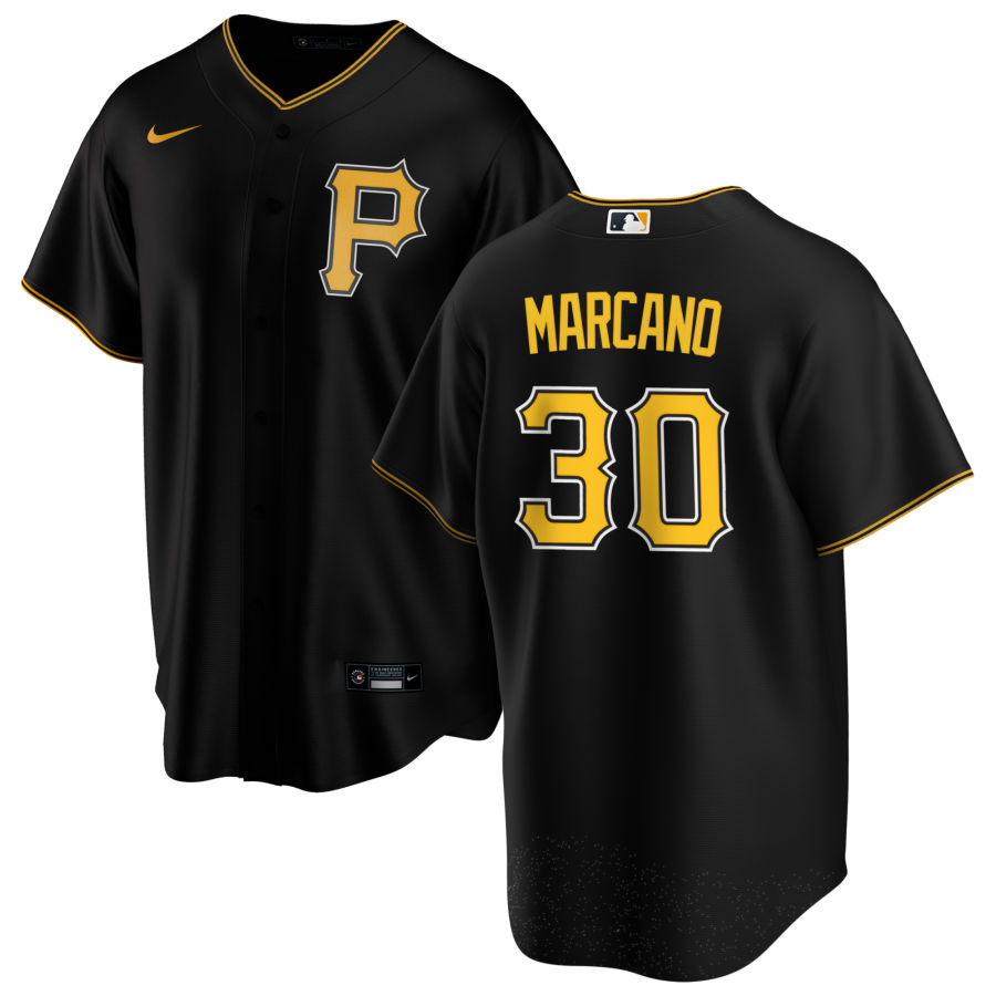 Men's Pittsburgh Pirates Tucupita Marcano Black Alternate Replica Player Name Jersey