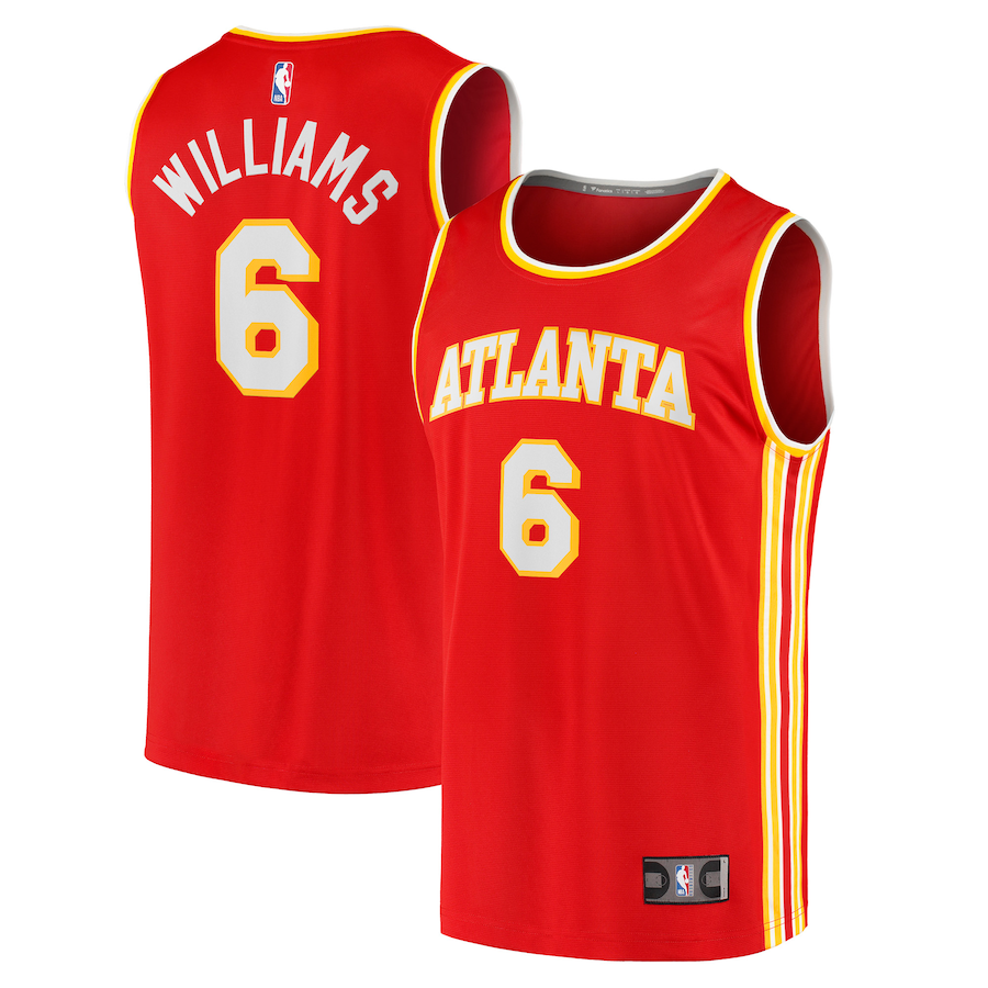 Youth Atlanta Hawks Lou Williams Fanatics Branded Red 2021/22 Fast Break Replica Jersey - Icon Edition
