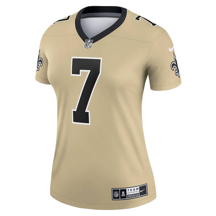 Women’s New Orleans Saints Taysom Hill Nike Gold Inverted Legend Jersey