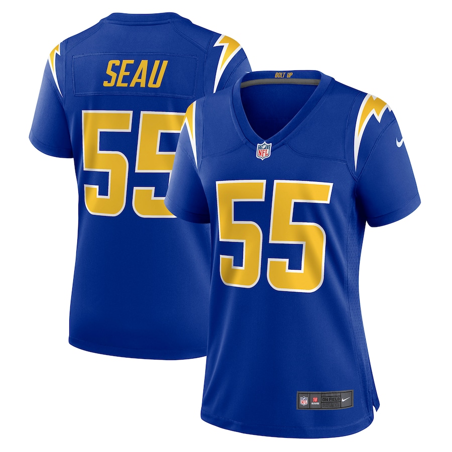 Women’s Los Angeles Chargers Junior Seau Nike Royal Retired Game Jersey